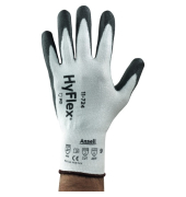 Arbeitshandschuhe HyFlex, Polyurethan, schwarz/weiß, Größe 9 / L