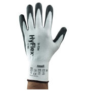 Arbeitshandschuhe HyFlex, Polyurethan, schwarz/weiß, Größe 10 / XL
