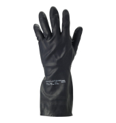 Chemikalienschutzhandschuhe AlphaTec, Naturgummilatex-/Neoprenmischung, schwarz, Größe 10 / XL