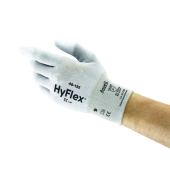 Arbeitshandschuhe HyFlex, Polyurethan, weiß, Größe 6 / XS