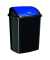 Abfalleimer, PP, 50 l, 405 x 310 x 685 mm, schwarzblau