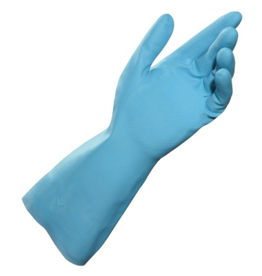 Chemikalienschutzhandschuhe Vital 117, Latex, hellblau, Größe 10 / XL