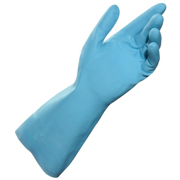 10 Stück Mapa Chemikalienschutzhandschuhe Vital 117, Latex, hellblau, Größe 10 / XL 3245421171206 Mapa