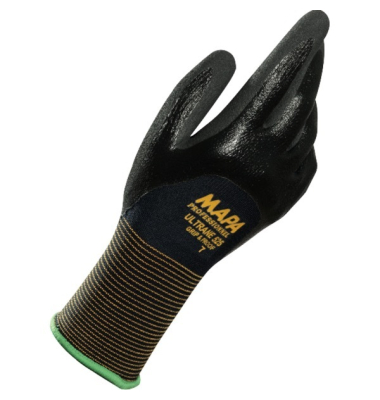 Arbeitshandschuhe Ultrane 525, Nitril, schwarz/grau, Größe 10 / XL
