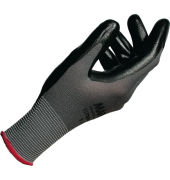 Arbeitshandschuhe Ultrane 553, Nitril, schwarz/grau, Größe 10 / XL