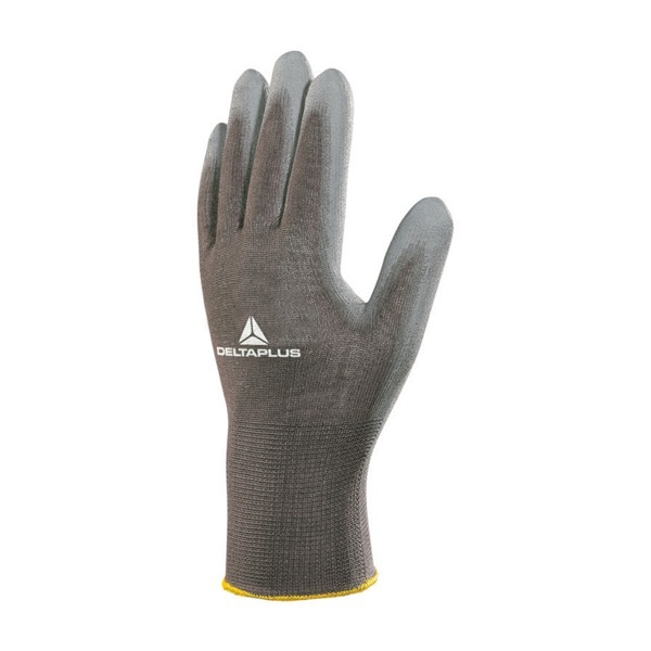 12 Stück Delta Plus Arbeitshandschuhe, Polyurethan, schwarz/grau, Größe 7 / S 3295249125738 Delta Plus