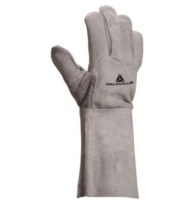 Arbeitshandschuhe, Leder, grau, Größe 10 / XL