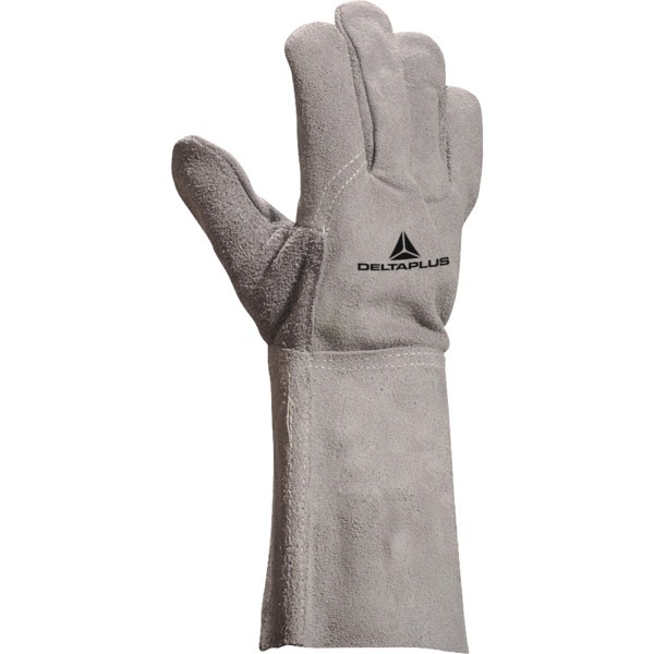 12 Stück Delta Plus Arbeitshandschuhe, Leder, grau, Größe 10 / XL 3295249181017 Delta Plus