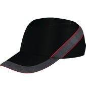 Basecap AIR COLTAN, Schild 5 cm, Gr&ouml;&szlig;e: 55 - 62, schwarzrot