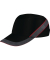 Basecap AIR COLTAN, Schild 5 cm, Gr&ouml;&szlig;e: 55 - 62, schwarzrot
