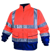 Universal-Arbeitsjacke Panostyle, orange/blau, Gr&ouml;&szlig;e XXL