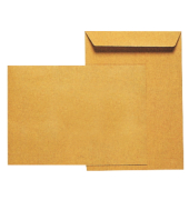 Versandtaschen, C4, ohne Fenster, nassklebend, 90g, braun