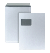 Versandtaschen 08350269, C4, mit Fenster, haftklebend, 90g, weiß