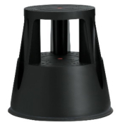 Rollhocker 6000-1 Twin Lift, 1x 2 Stufen, schwarz, Kunststoff