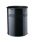 Papierkorb Twinco, Metall, rund, 15 l, 260 x 320 mm, schwarz