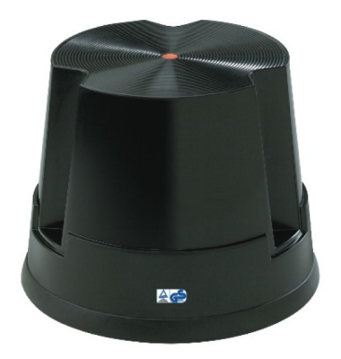 Rollhocker 6200-1 Twin Easy Step, 1x 1 Stufe, schwarz, Kunststoff