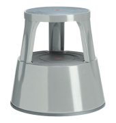 Rollhocker TWIN STEEL, Metall, 43,3 x 41 cm, Tragf.: 150 kg, grau