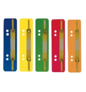 Heftstreifen 1102502011, 3,4x15cm (BxL), Kunststoff mit Metalldeckleiste, farbig sortiert