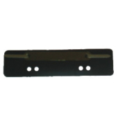 Heftstreifen 1012500810, 3,4x15cm (BxL), Kunststoff mit Metalldeckleiste, schwarz