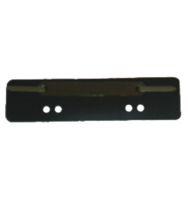 Heftstreifen 1012500810, 3,4x15cm (BxL), Kunststoff mit Metalldeckleiste, schwarz