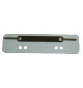 Heftstreifen 1012500010, 3,5x15cm (BxL), Kunststoff mit Metalldeckleiste, wei&szlig;