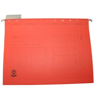 Hängemappe UniReg, Manilakarton (RC), 230 gm², A4, rot