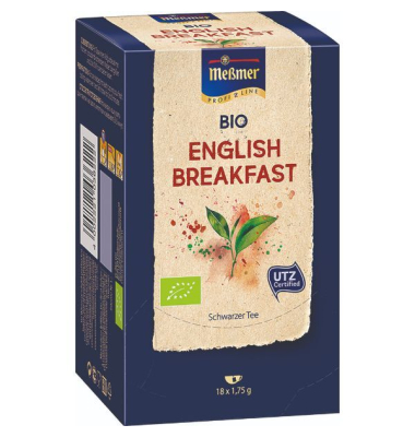 Schwarztee ENGLISH BREAKFAST, Bio, Beutel
