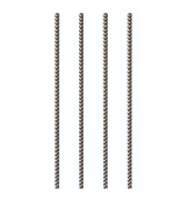 Trinkhalm pure, Ø: 6 mm, L: 20 cm, schwarzweiß, zickzack