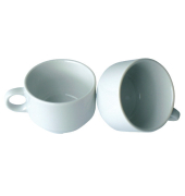 Kaffeetasse, Mainau, Porzellan, mit Henkel, rund, 180 ml, weiß