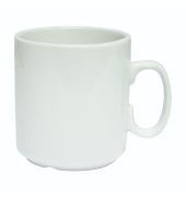 Kaffeebecher Kim, spülmaschinengeeignet, Porzellan, rund, 260 ml, weiß