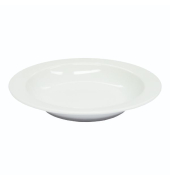 Teller Kim, Porzellan, tief, rund, Ø: 21,5 cm, weiß