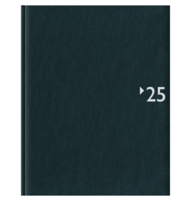 Buchkalender 732-2621, anthrazit, 1 Woche / 2 Seiten, 21x26,5cm (A4), 2027