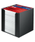 Zettelbox 1600360, 90x90mm, inkl. 700 Notizzettel, schwarz, Polystyrol