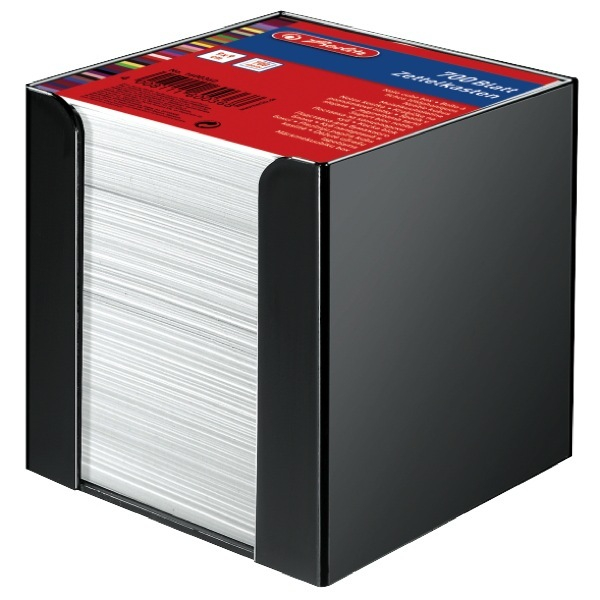 4008111600368 - Zettelbox 1600360 90x90mm inkl 700 Notizzettel schwarz Polystyrol 4008111600368 Herlitz