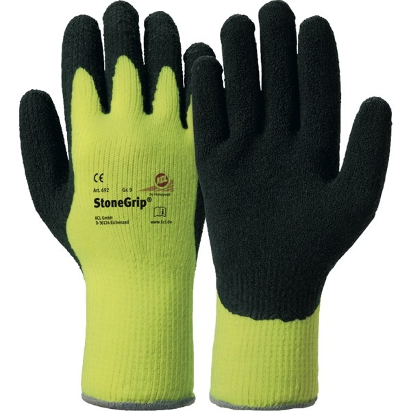 10 Stück Honeywell Kälteschutzhandschuhe StoneGrip, Latex, signalgelb, Größe 10 / XL 4008198769200 Honeywell