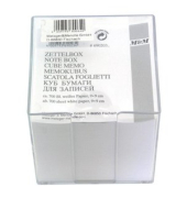 Zettelbox 69020340, 95x95mm, inkl. 700 Notizzettel, transparent, Polystyrol