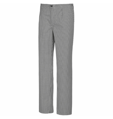 Arbeitshose Koch / Bäcker, schwarz-weiß, Größe 48