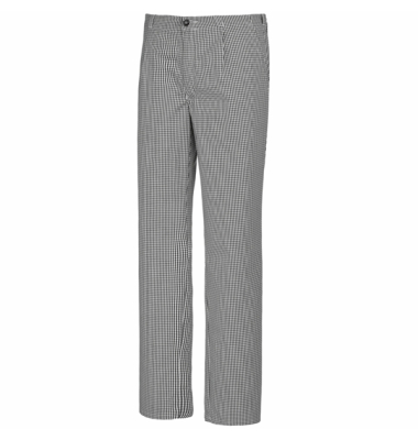 Arbeitshose Koch / Bäcker, schwarz-weiß, Größe 64