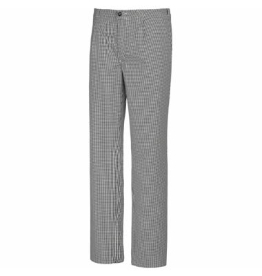 Arbeitshose Koch / B&auml;cker, Herren, schwarz-wei&szlig;, Gr&ouml;&szlig;e 102