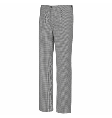 Arbeitshose Koch / Bäcker, schwarz-weiß, Größe 114
