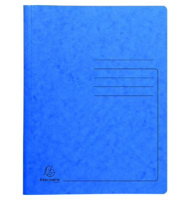 Schnellhefter 240222E, A4, blau, Karton, 355g, Vorderdeckel opak