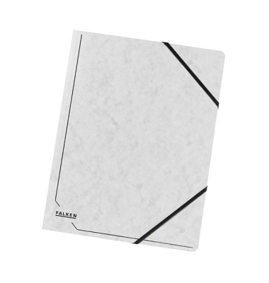 Eckspannmappe Premium-Colorspan-Serie 555406E, A4 wei&szlig; Karton 355g, f&uuml;r ca. 200 Blatt  (80 g/m&sup2;)