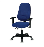 B&uuml;rodrehstuhl Younico 1451, blau / schwarz, nein, bis 110kg, ohne Kopfst&uuml;tze