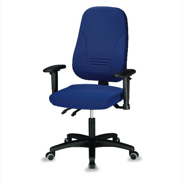 Prosedia Bürodrehstuhl Younico 1451, blau / schwarz, nein, bis 110kg, ohne Kopfstütze 4016849270760 Prosedia