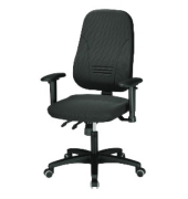 Bürodrehstuhl Younico 1451, ohne Armlehnen, PES, grau