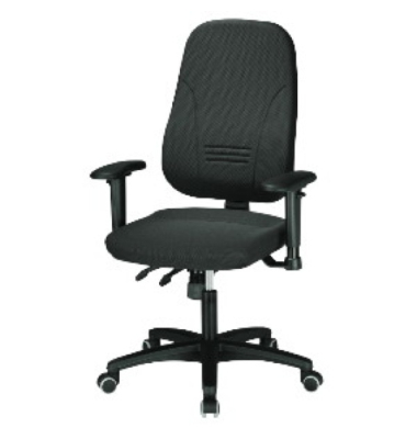 Bürodrehstuhl Younico 1451, ohne Armlehnen, PES, grau