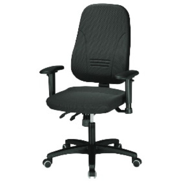 4016849270777 - Bürodrehstuhl Younico 1451 grau mit Armlehnen bis 110kg 4016849270777 Prosedia