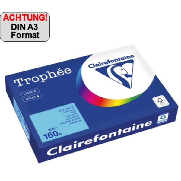 3329680006032 - Kopierpapier Trophée Color 1112PC blau A3 160g 250 Blatt 3329680006032 250 Blatt