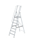 Stehleiter 51097 ML, 1x 7 Stufen, silber, Aluminium