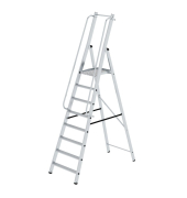 Stehleiter 51098 ML, 1x 8 Stufen, silber, Aluminium
